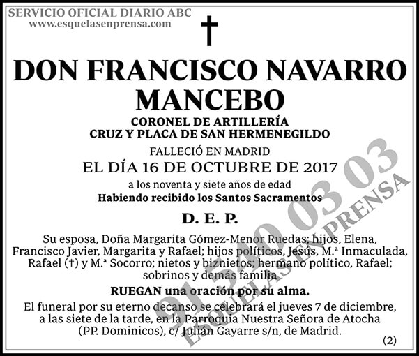 Francisco Navarro Mancebo